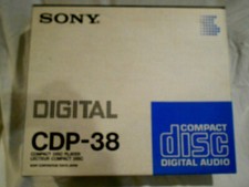 Sony CDP-38 Compact Disc Player in Original Box Part or repair