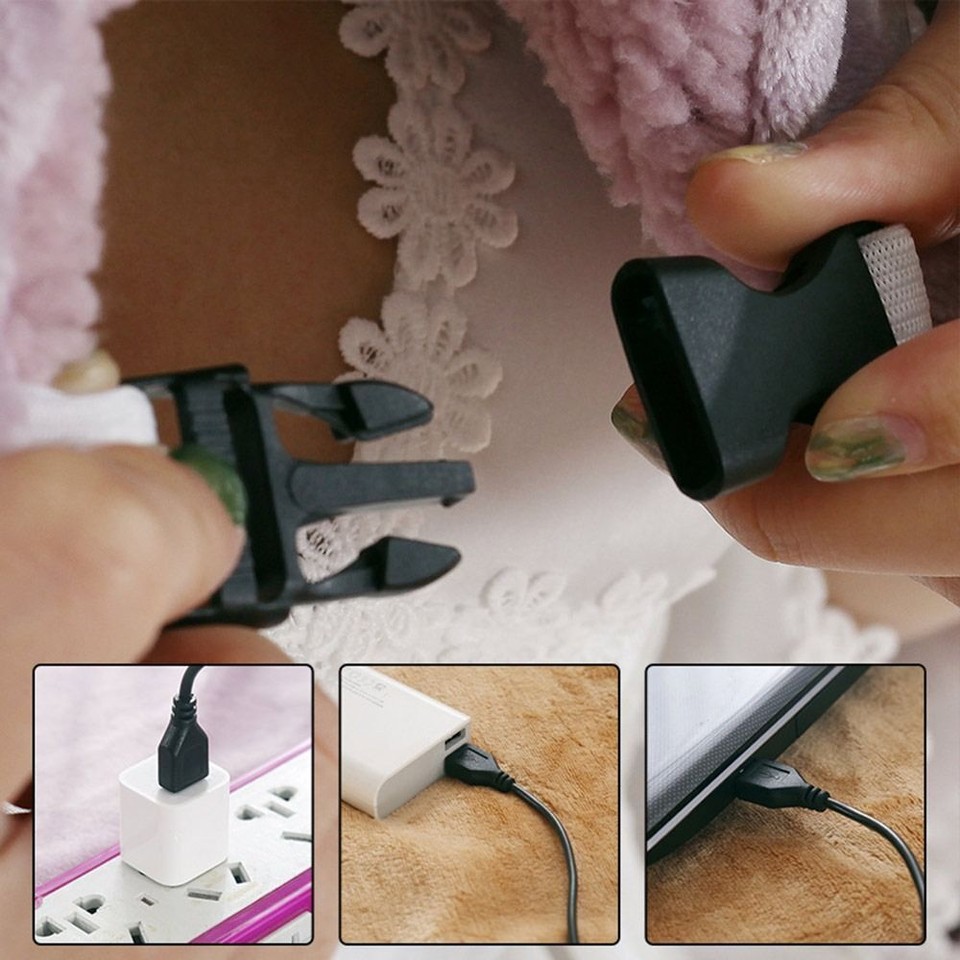 USB Electric Blanket Washable Heating Pad Heated Throw Over Blanket