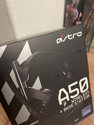 ASTRO A50 Wireless Headset + Base Station -PS5, PS4, PC, Mac - Black, NEW