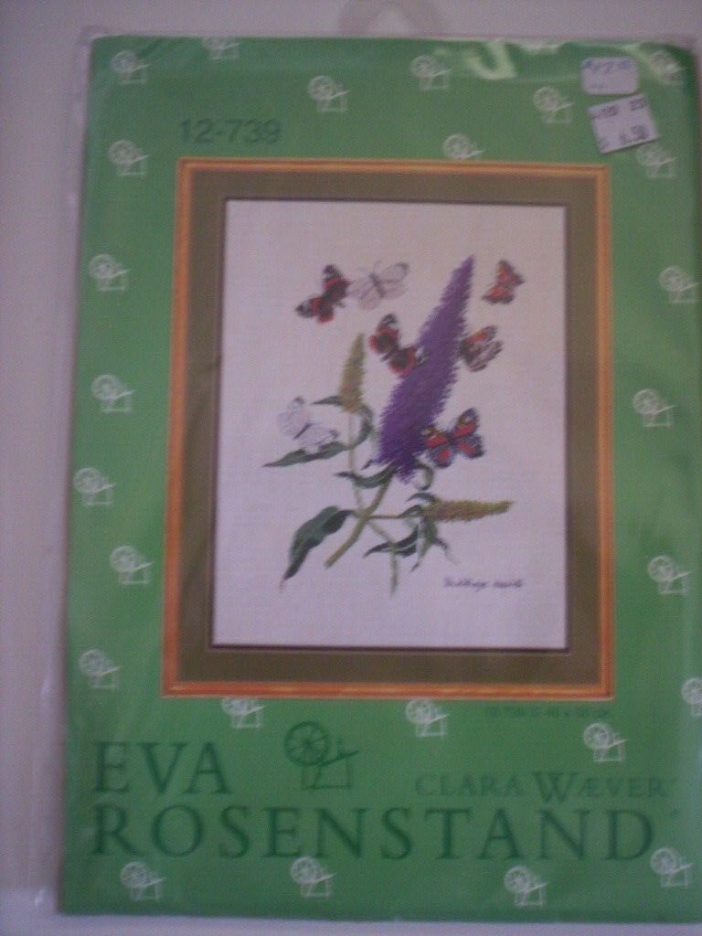 EVA ROSENSTAND CROSS STITCH KIT BUTTERFLIES & STEM #12-739 EVA ROSENSTAND CROSS STITCH KIT BUTTERFLIES & STEM #12-739