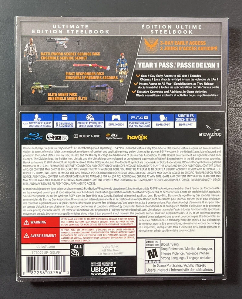 Division 2 ultimate edition ps4 deals