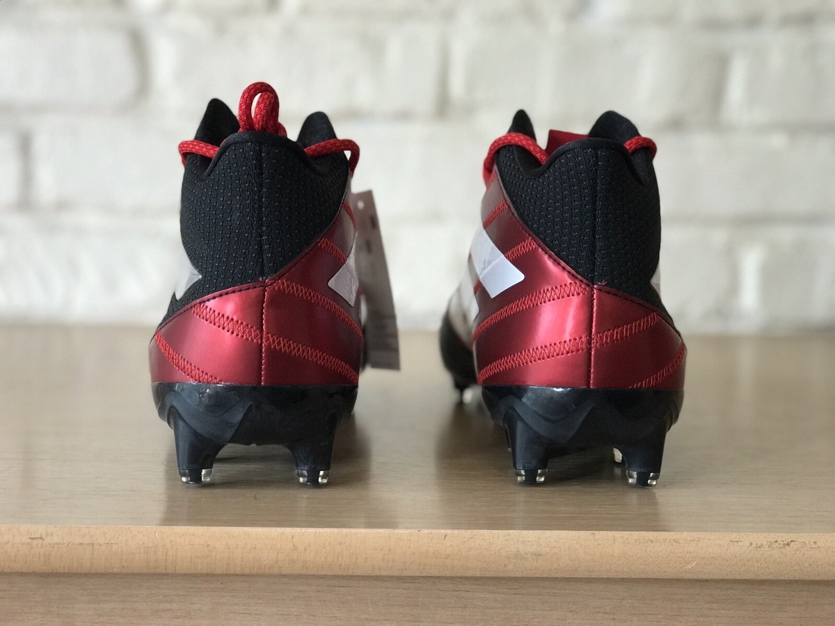 Adidas Freak X Carbon Mid Football Cleats Red Black White  display picture 1