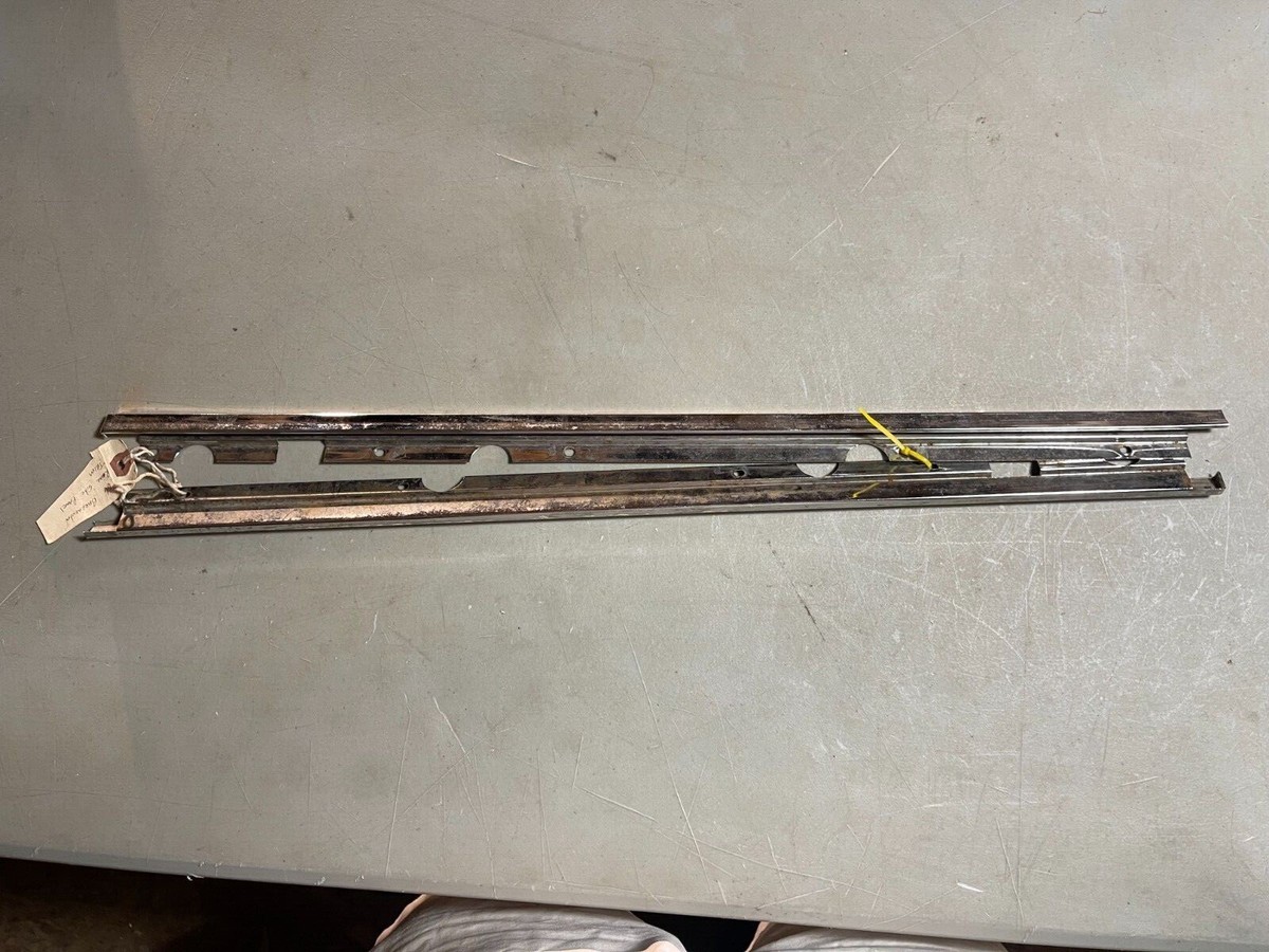 1966 PLYMOUTH BARRACUDA DOOR PANEL STAINLESS SEPERATOR TRIM DOOR