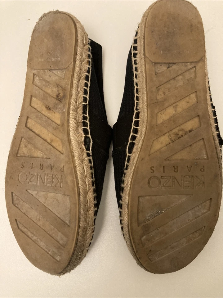 KENZO Paris Lona Tigre Alpargatas Mujer Zapatos Talla 6.5 EE. UU. 37 UE Foto 4 de 4