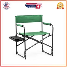 Ozark Trail Director Chair with Side Table Folding Camping Chair Green
