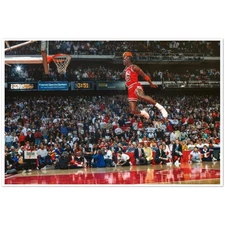 Michael Jordan Slam Dunk Contest Chicago Bulls Poster