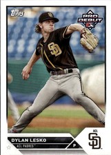 2023 Topps Pro Debut Dylan Lesko #PD-181 ACL Padres 34J