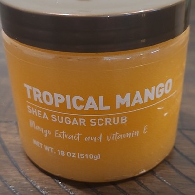 Wal Mart Tropical Mango Shea Sugar Body Scrub Mango Extract Vitamin E 18 oz