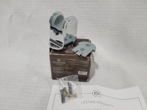 Hand shower bracket adjustable signature hardware chrome 449792 - Picture 1 of 5