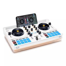 HERCULES Mixer DJ con Batteria 1000 mAh Autonomia 10h Bianco Mix Ultra 4780942