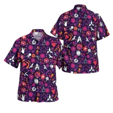Star Trek Tropical Floral Purple Aloha Hawaiian Shirt