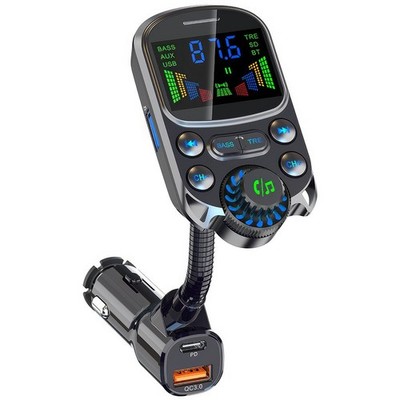 Auto Bluetooth 5.3 FM Transmitter KFZ Adapter MP3 Player Ladegerät Freihändiger