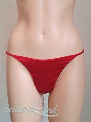 Seta Superior String mit Seide und Spitze SUBLIME rot oder weiß von Cotton Club