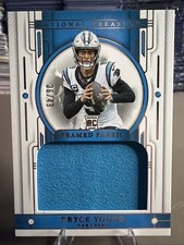 2023 National Treasures Bryce Young Framed Fabric Patch /49 Rookie Panthers QB