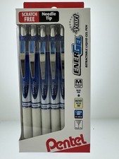 12 Pentel EnerGel 0.7MM BLUE PEARL LIQUID GEL PEN SCRATCH  FREE SHIPPING