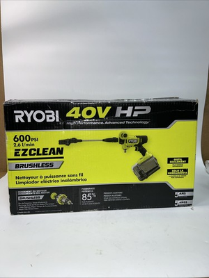 #ad RYOBI 40V HP Brushless EZClean 600 PSI 0.7 GPM Cold Water Electric Power. Z17 $79.00