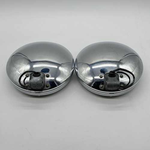 Hella 142 Fog Light Pair DRIVING LAMP Mercedes Benz TN6 Chrome w/ Clear Lens - Picture 16 of 17