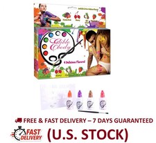 Edible Body Paints Set of 4 w/ Brush - Couples Foreplay Fun