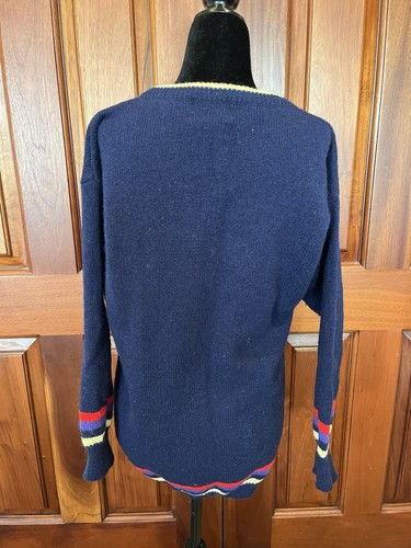 Maglione Cambridge Dry Goods Vintage Lana Cavallo Polo Jockey Equitazione Medium - Foto 4 di 10
