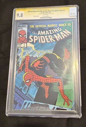 Official Marvel Index To The Amazing Spider-Man #1 SIGNED BY STAN LEE CGC 9.8