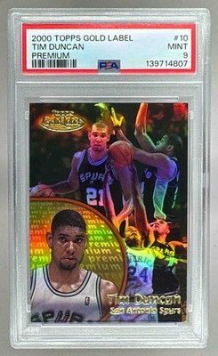 2000 Topps Gold Label 10 Tim Duncan Premium /1000 - 139714807