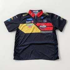 Yamaha Racing 2XL Outer Circle Quarter Zip Polo Jersey Shirt Omega Moto Blu Cru