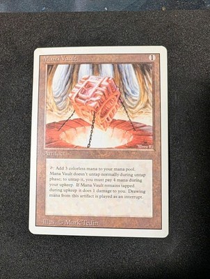 1993 MTG Magic The Gathering Unlimited Mana Vault Lightly Played