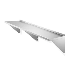 12" x 72" Stainless Steel Shelf, NSF Commercial Restaurant Kitchen Wall Shelves