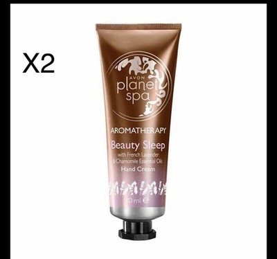 Avon Planet Spa Aromatherapie Lavendel/Kamille BeautySleep Handcreme verpackt X2