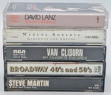 Jazz Classical Comedy Cassette Lot 5 Duke Gershwin Lanz Van Cliburn
