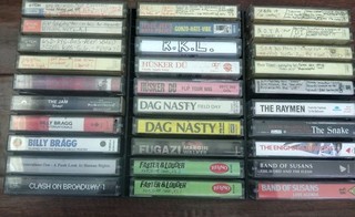 Punk Cassette Lot Rare Hardcore Fugazi Discord Husker Du Agent Orange Live