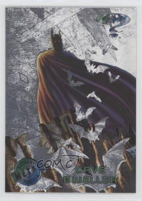 1995 Fleer Metal Batman Forever Silver Flasher Batman Cave Dweller #28 0oq6