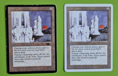 MTG IVORY TOWER x2, Antiquitäten ×1 überarbeitet x1, mäßig bespielt. 