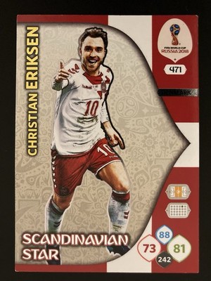   Christian Eriksen Scandinavian Star #471   WM 2018 Panini Nordic Edition