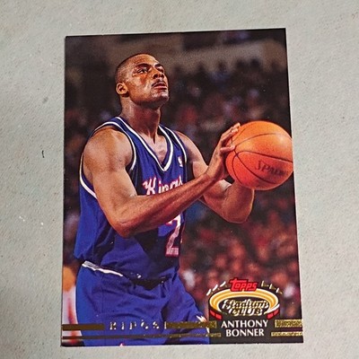 Topps 1992-93 Stadium Club Anthony Bonner Rookie #40 Sacramento Kings NBA Card