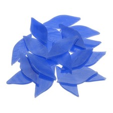 50g Stained Glass Mosaic Leaf Sky Blue Glass Mosaic Tiles Bulk