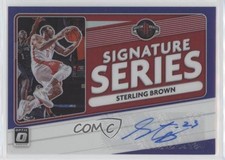 2020 Panini Donruss Optic Signature Series Purple Prizm Sterling Brown Auto x3y