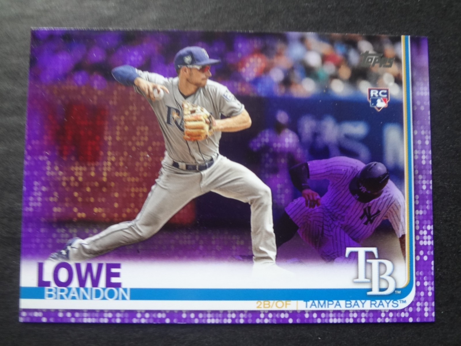 2019 Topps Brandon Lowe Purple Meijer Rookie #114 RC Pittsburgh Tampa Bay SP