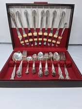 Silver Plated Tarnish-Proof 24-Piece Flatware...