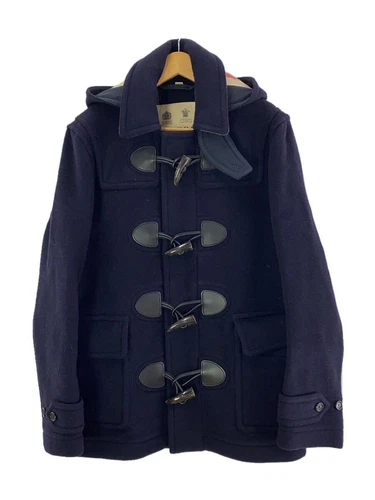 BURBERRY Cappotto Borsone 48 Lana Navy Tinta Unita THE PLYMOUTH