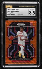 2021-22 Panini Prizm Orange Wave Prizm 38/60 Josh Christopher #324 CSG 8.5 1s6