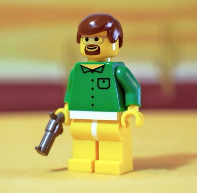 SJ Bricks Custom LEGO Breaking Bad WALTER WHITE Minifigure Pad Printed NEW