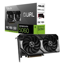 ASUS Dual GeForce RTX 5060 8GB GDDR7 OC Edition Gaming Graphics Card