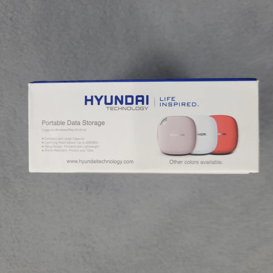 Hyundai HTESD500PB 512GB Ultra Portable Data Storage Fast External SSD Black - Image 3 of 4