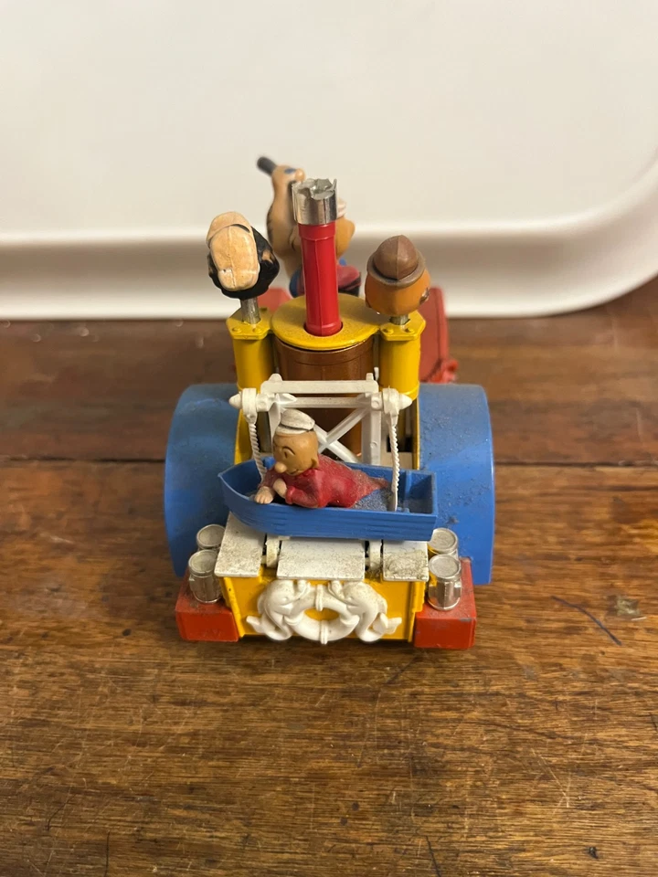 Popeye Paddle Wagon Diecast w/Olive Wimpy EX Cond! - Image 3 of 4