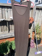 2 pretty little thing dresses 1 size 8 1 size 10 cream and green cream one new