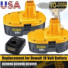 1/2/PACK Battery For Dewalt 18 VOLT XRP DC9096 DC9098 Ni-MH DC9099 NEW