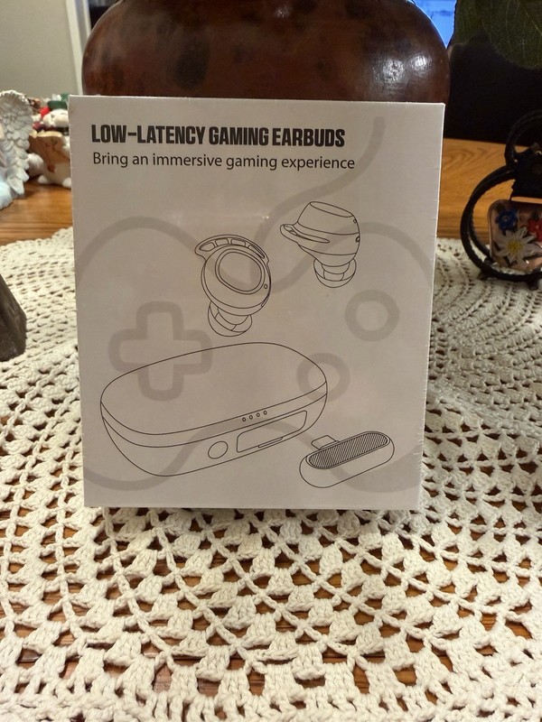 Gaming Earbuds, 20ms Ultra-Low Latency Wireless Earbuds IAMJOY, Jet  White
