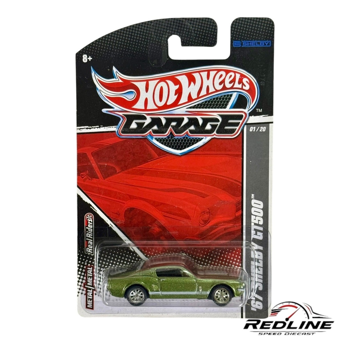 🇺🇸Hot Wheels Garage '67 Shelby GT500 Green Real Riders H13