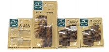 Vintage GOODY Tuck Side Combs Tortoiseshell USA New Old Stock